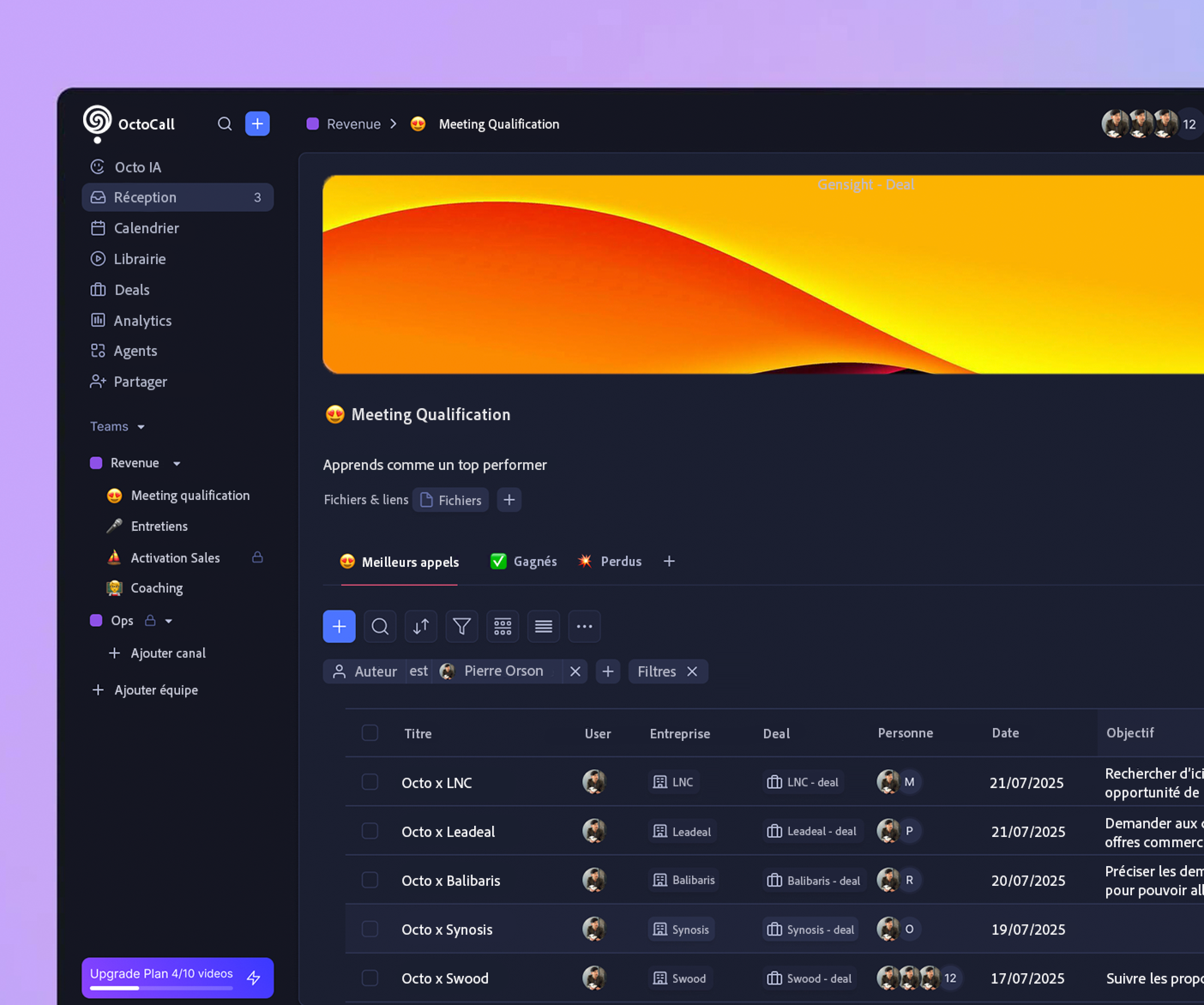 Rétention, expansion, onboarding.