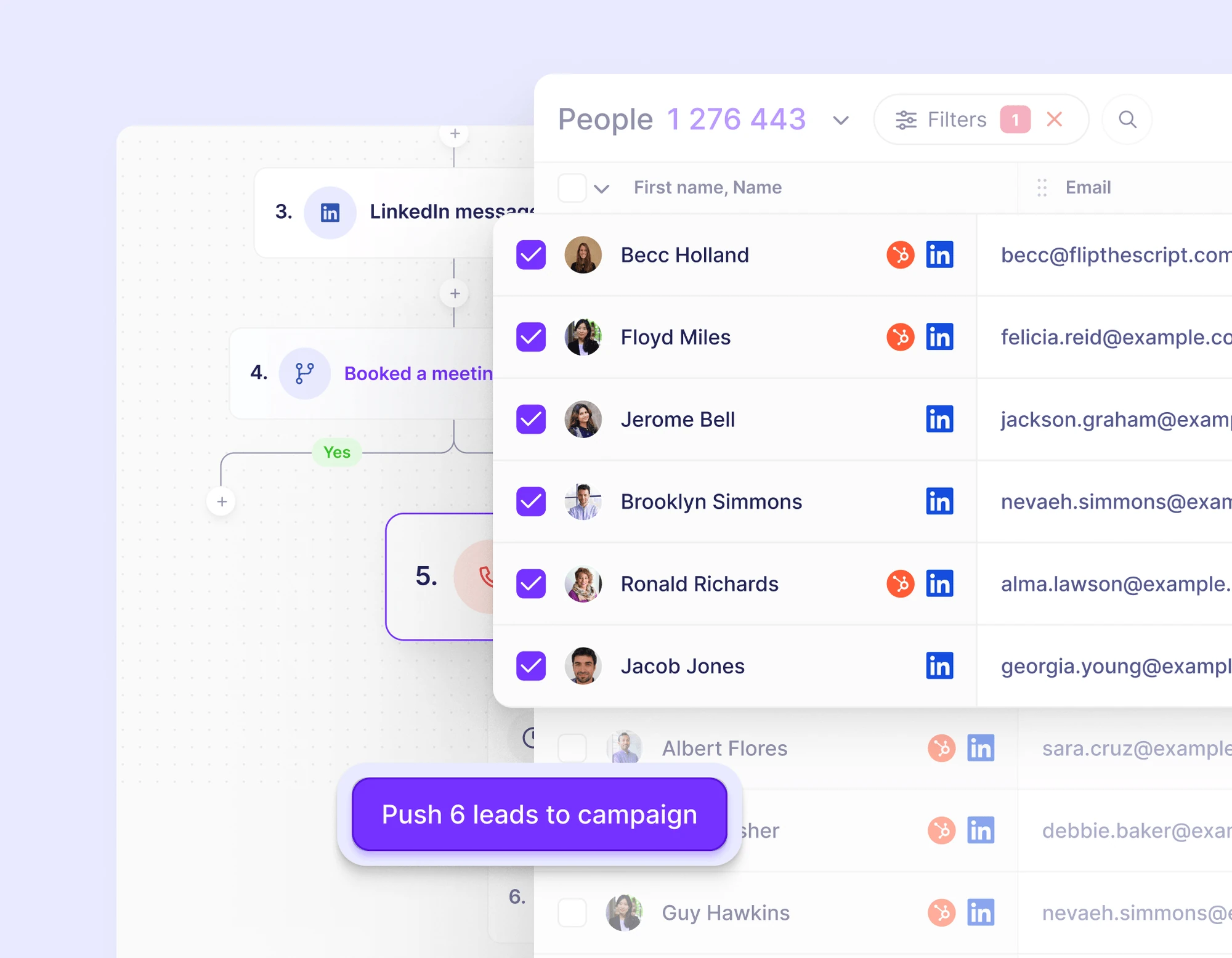 Outreach OctoFlow : séquences d'emails personnalisées avec tracking des relances